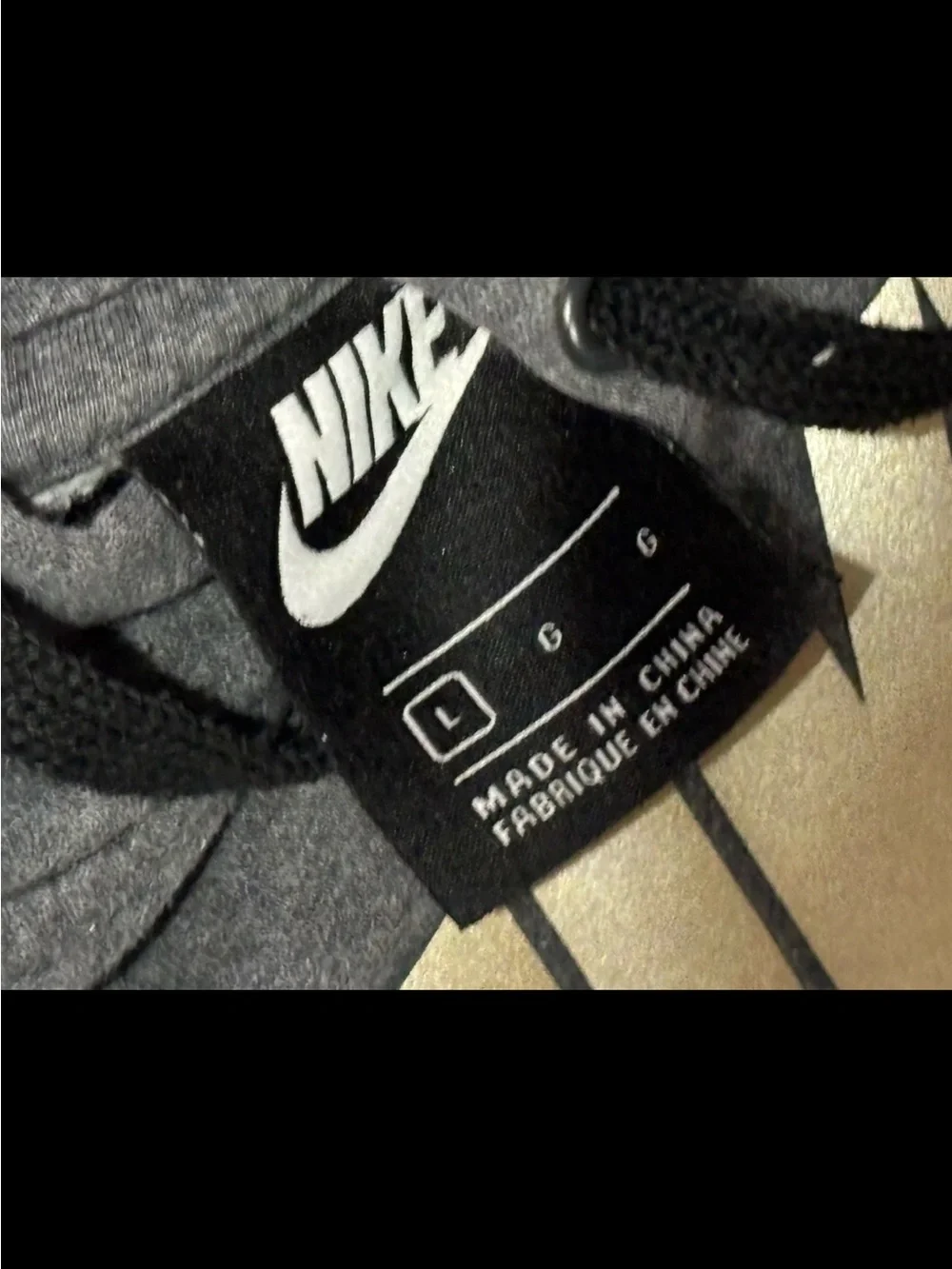 Nike Air Just Do It Swoosh Graphic Logo Gray/ Taupe Pullover Hoodie Men’s SZ.L